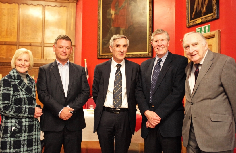Cllr Julian McGhee-Sumner with John Redwood MP