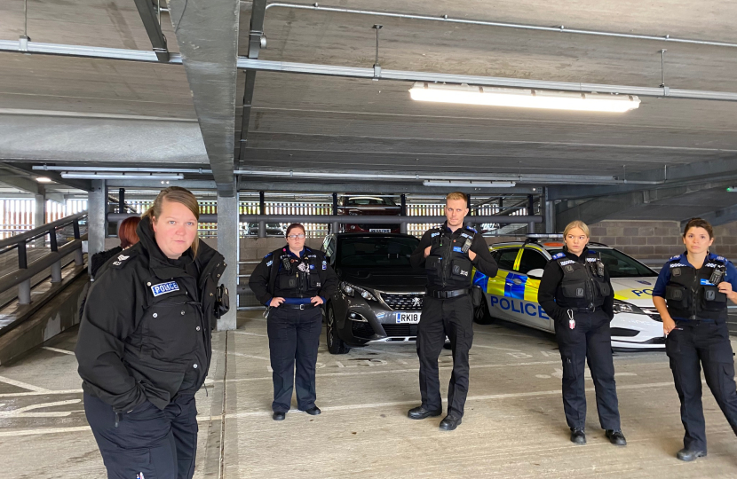 Police in Carnival Car park