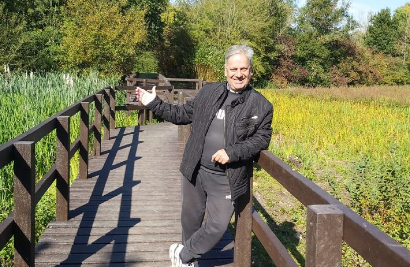 parry on boardwalk