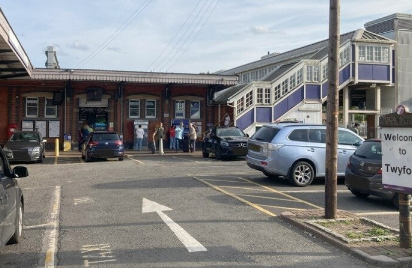 Parking chaos at Twyford Station