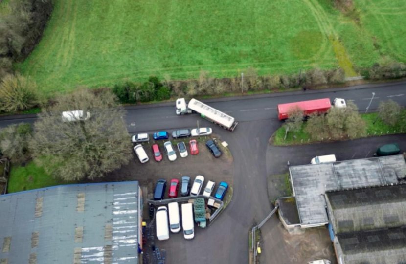 aerial shot of the Speedy Fuels site in Charvil