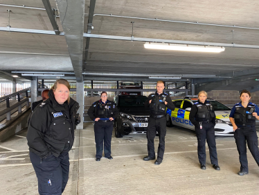 Police in Carnival Car park
