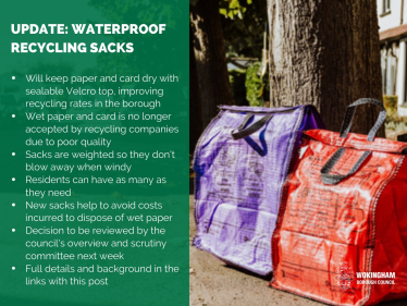 recycling sacks