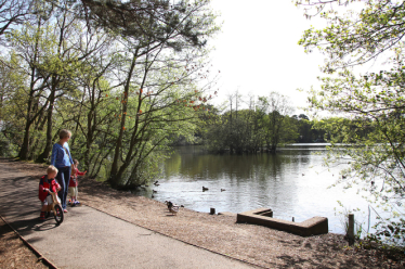 lake in park