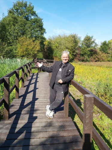 parry on boardwalk