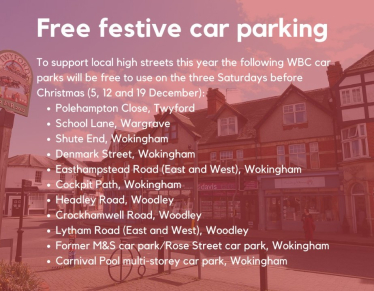 xmas parking is free on saturdays here