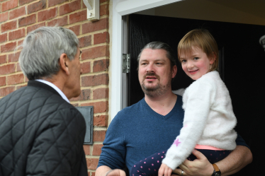 JR with young family