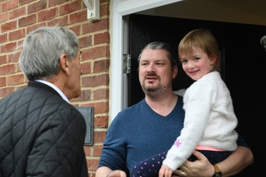 JR with young family