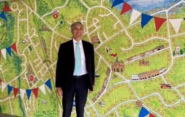John at mural